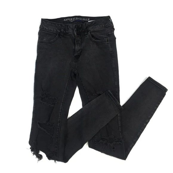 WJ159 Women’s American Eagle Super Super Stretch Jeggings Jeans 0 - Picture 1 of 7